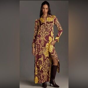 Anthropologie
Corey Lynn Calter Long-Sleeve Printed Shirt Dress Size XS NWT